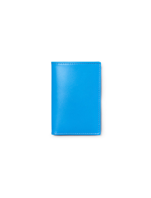 Comme des Garçons Super Fluo Card Wallet - Blue Comme des Garçons Super Fluo Card Wallet - Blue