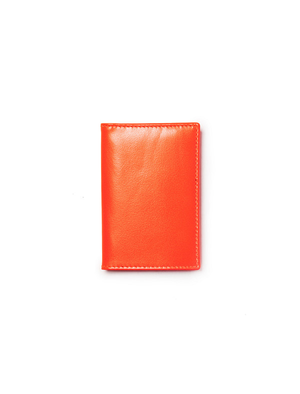 Comme des Garcons Super Fluo Card Wallet - Orange Comme des Garcons Super Fluo Card Wallet - Orange