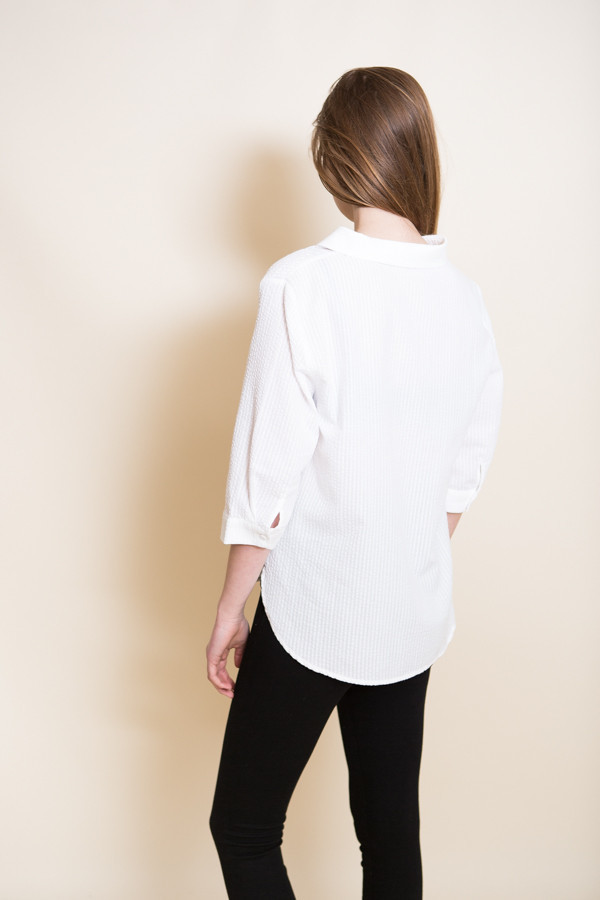 Just Female Bubble Shirt / White Just Female Bubble Shirt / White