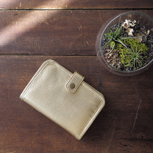 Erica Tanov Metallic Leather Wallet Erica Tanov Metallic Leather Wallet