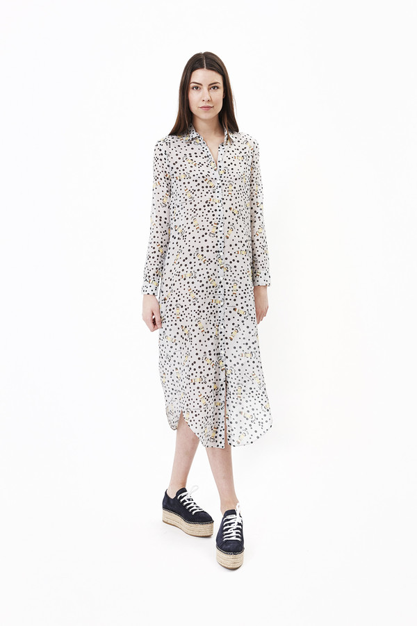 Nanushka Siiri Long Shirt Dress in Katchina Nanushka Siiri Long Shirt Dress in Katchina