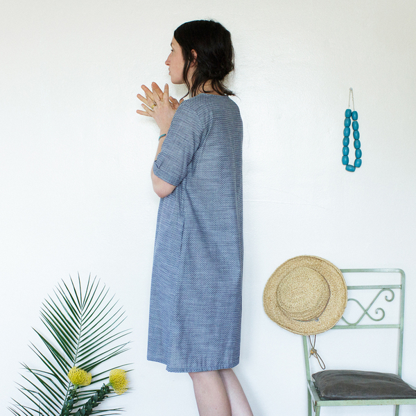 Me & Arrow Tall Dress - Dot Chambray Me & Arrow Tall Dress - Dot Chambray