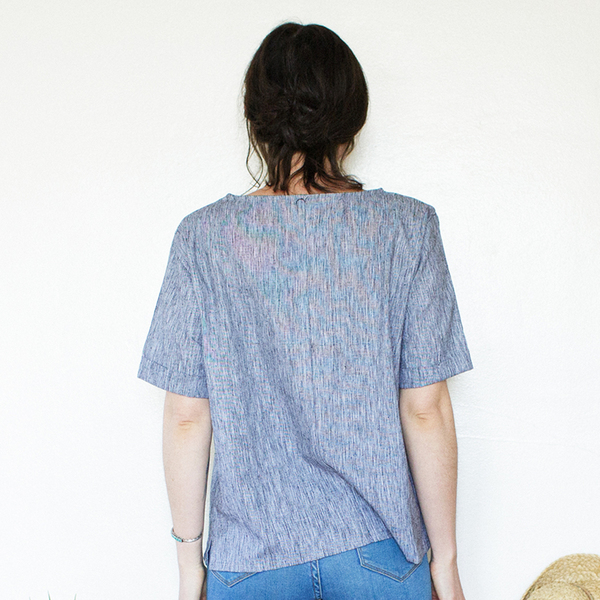 Me & Arrow Square Top - Black Bark Stripe Me & Arrow Square Top - Black Bark Stripe