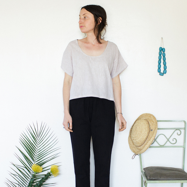 Me & Arrow Crop Top - Sand Stripe Me & Arrow Crop Top - Sand Stripe