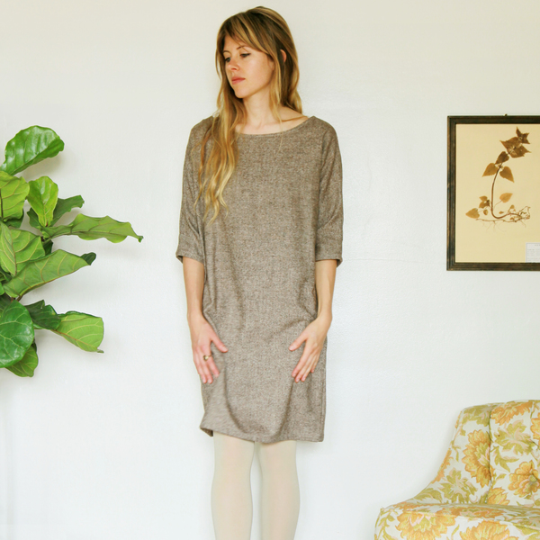 Unknown Dolman Dress<br>Speckled Tweed Unknown Dolman Dress<br>Speckled Tweed