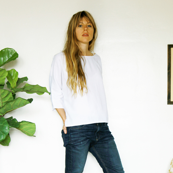 Unknown Dolman 3/4 Sleeve Top<br>White Unknown Dolman 3/4 Sleeve Top<br>White
