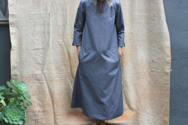 pietsie Tangier Dress in Railroad Ticking pietsie Tangier Dress in Railroad Ticking