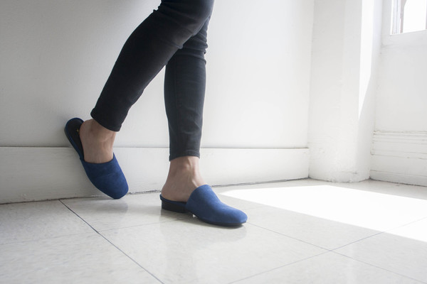 Intentionally Blank TOUCH in BLUE SUEDE Intentionally Blank TOUCH in BLUE SUEDE