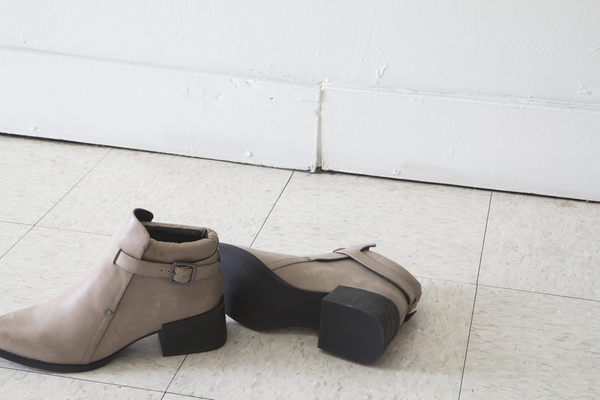 Intentionally Blank MAST boot in GREY waxed leather Intentionally Blank MAST boot in GREY waxed leather