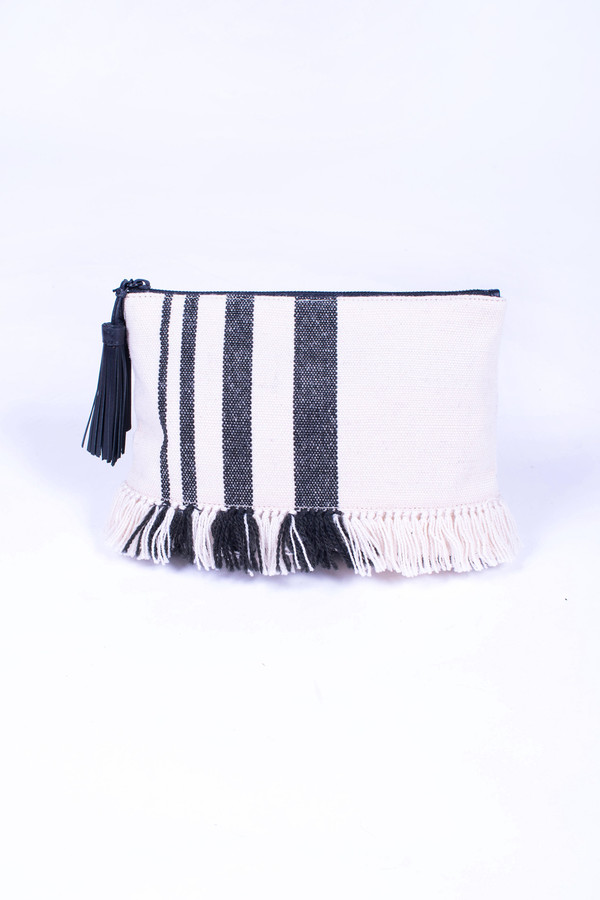 Loeffler Randall Tassel Pouch Woven Canvas Loeffler Randall Tassel Pouch Woven Canvas