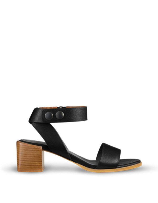 Filippa K Jordan Square Heel Sandal Black Filippa K Jordan Square Heel Sandal Black