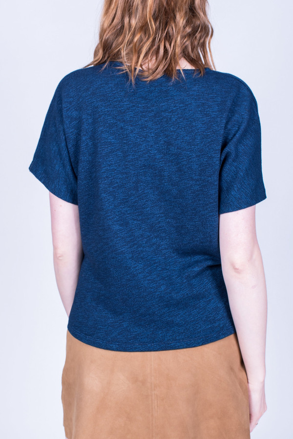 Maison Kitsune Square Tee Shirt Indigo Maison Kitsune Square Tee Shirt Indigo