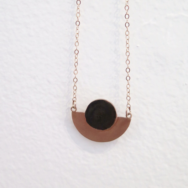 Swim To The Moon Mini Sarakiniko Necklace- Rose Gold Swim To The Moon Mini Sarakiniko Necklace- Rose Gold