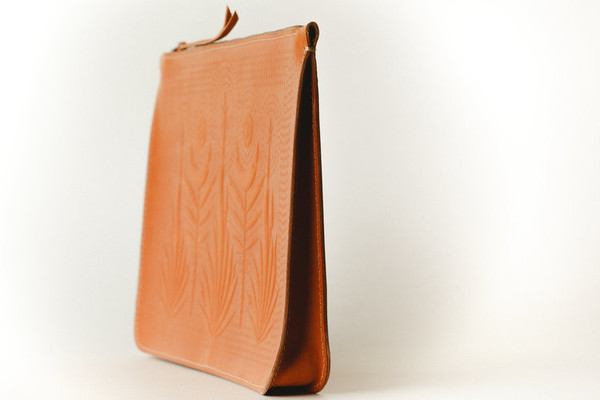 Animal Handmade Night Safari Clutch- Tan Animal Handmade Night Safari Clutch- Tan
