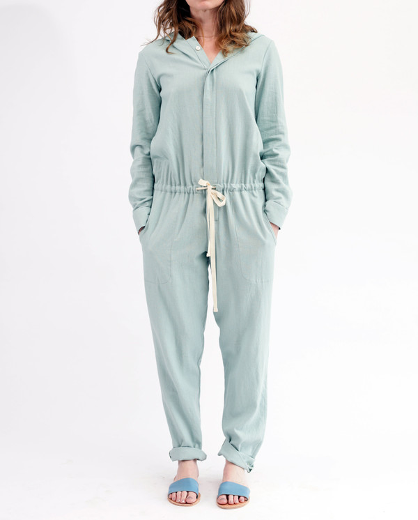 Nahanni Arntzen Marcus linen jumpsuit, seafoam Nahanni Arntzen Marcus linen jumpsuit, seafoam