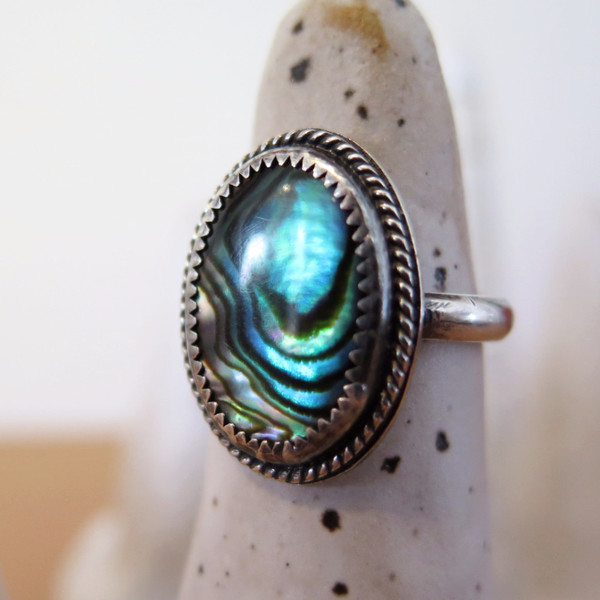 Gem spell Abalone Mermaid Ring Gem spell Abalone Mermaid Ring