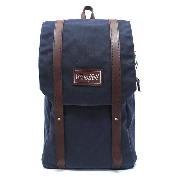 Woolfell Warrior Backpack Marine and Brown Woolfell Warrior Backpack Marine and Brown