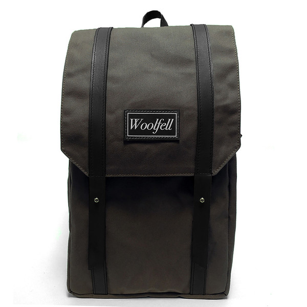 Woolfell Warrior Backpack Olive and Brown Woolfell Warrior Backpack Olive and Brown