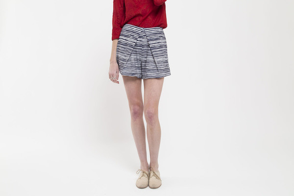 Finders Keepers Pleated Stripe Short Finders Keepers Pleated Stripe Short
