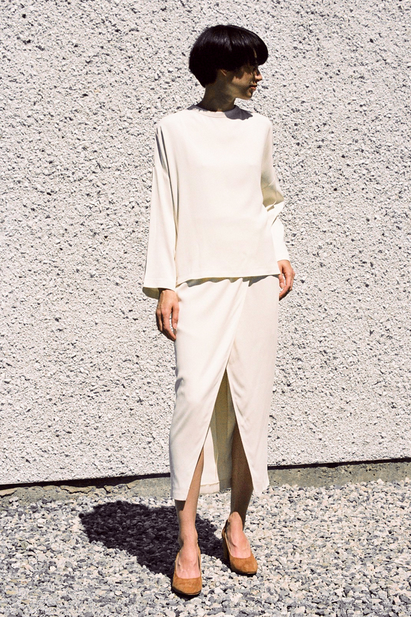 Ganni White Tailor Skirt - Vanilla Ice Ganni White Tailor Skirt - Vanilla Ice