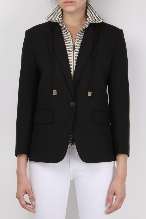 Veronica Beard Marina Mock Neck Dickey Veronica Beard Marina Mock Neck Dickey