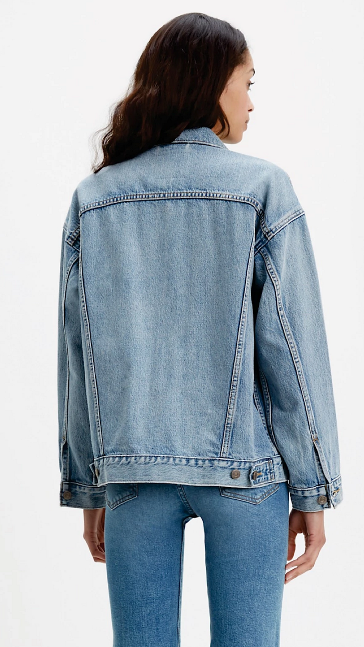 levi's ex boyfriend trucker jacket indigo anthem