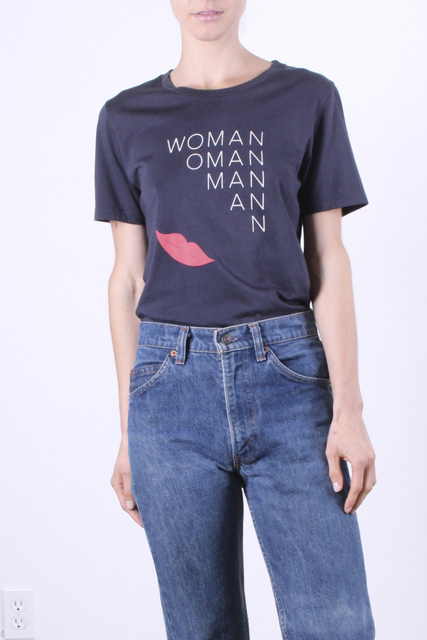 Calder Blake Rampling Tee in Woman Print Calder Blake Rampling Tee in Woman Print