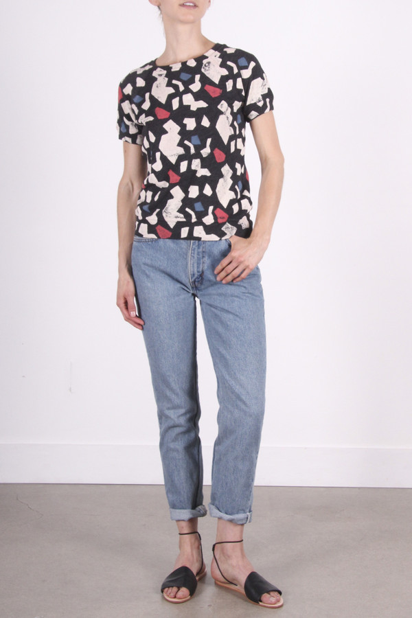 Calder Blake Rosalie Sweatshirt in the Collages Print Calder Blake Rosalie Sweatshirt in the Collages Print