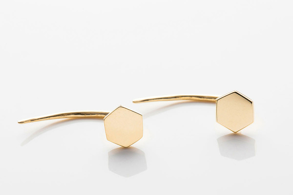 Gabriela Artigas Hexagon Infinite Tusk Earrings Gabriela Artigas Hexagon Infinite Tusk Earrings