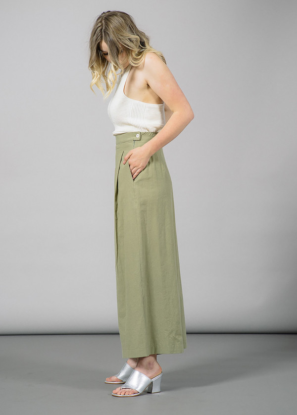 Nanushka Toho Hakama Wide Leg Pant Nanushka Toho Hakama Wide Leg Pant