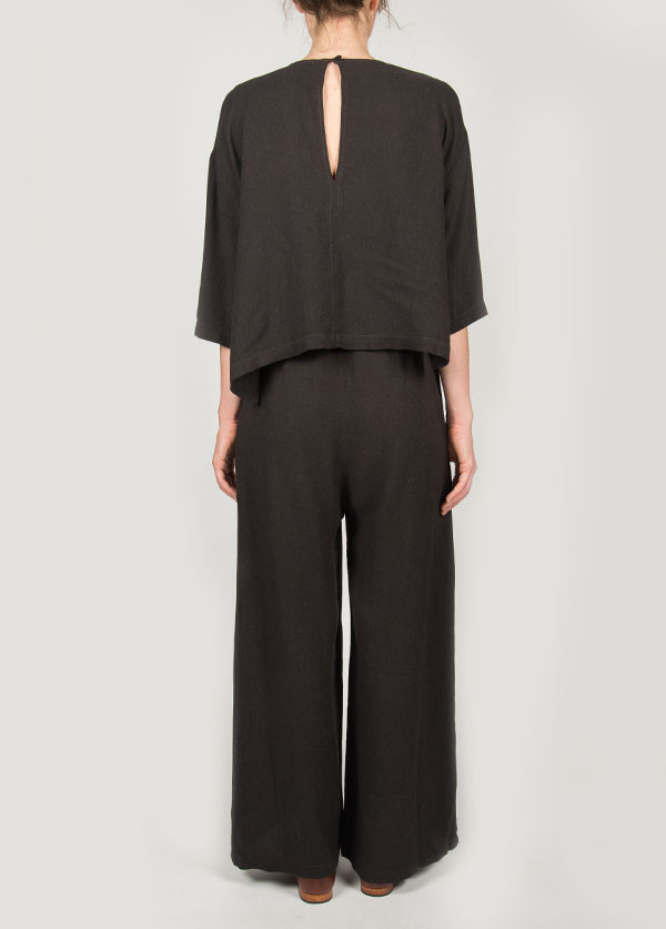 Black Crane - Double Jumper in Ebony Black Crane - Double Jumper in Ebony