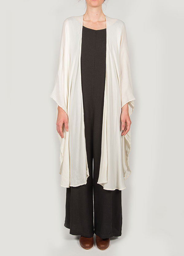 Black Crane - Poncho in Cream Black Crane - Poncho in Cream