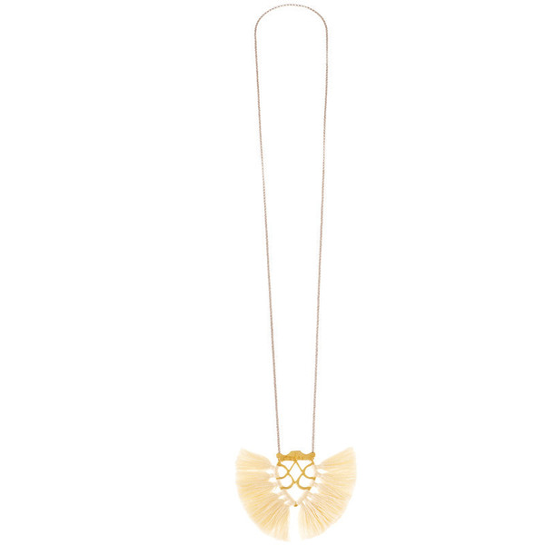 Krysos + Chandi Jya Cream Tassel Necklace Krysos + Chandi Jya Cream Tassel Necklace
