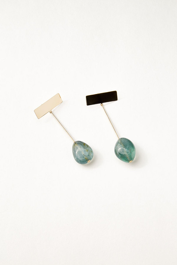 Kathleen Whitaker Moss Aquamarine Drop Earrings Kathleen Whitaker Moss Aquamarine Drop Earrings