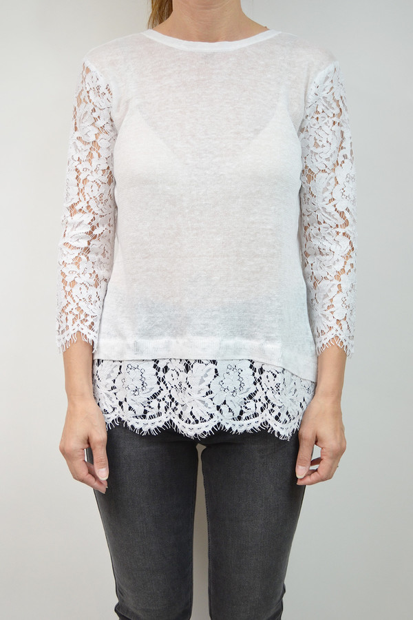 Generation Love Jessica Lace Long Sleeve I White Generation Love Jessica Lace Long Sleeve I White
