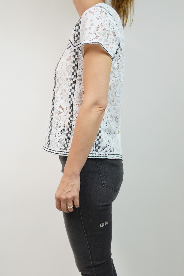 Generation Love Joelle Lace Tee I White Generation Love Joelle Lace Tee I White