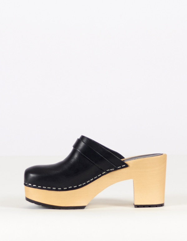 Swedish Hasbeens Louise Slide Black Swedish Hasbeens Louise Slide Black
