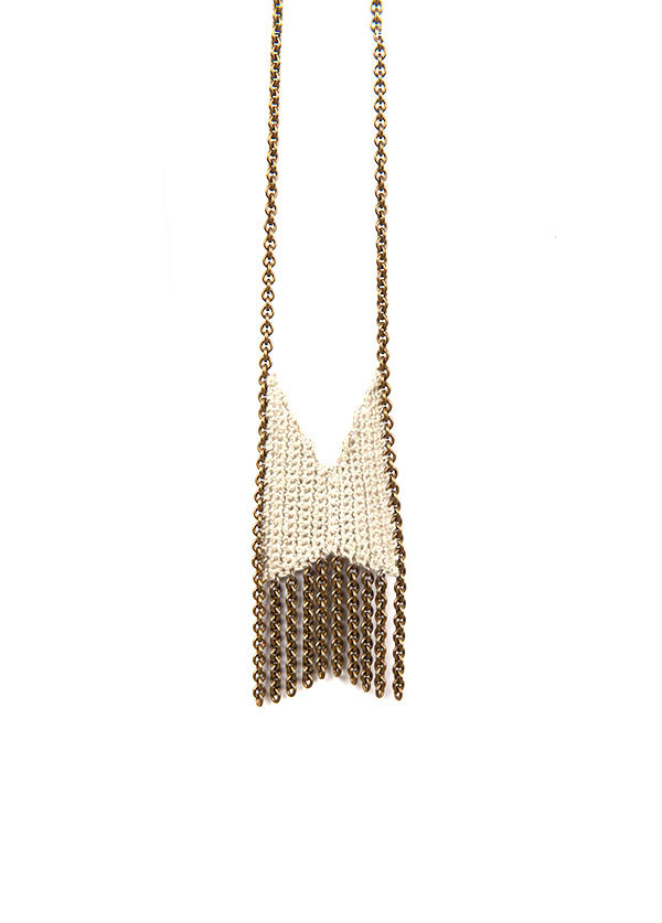 Boet Mini Chevron Fringe Necklace (More Colors) Boet Mini Chevron Fringe Necklace (More Colors)