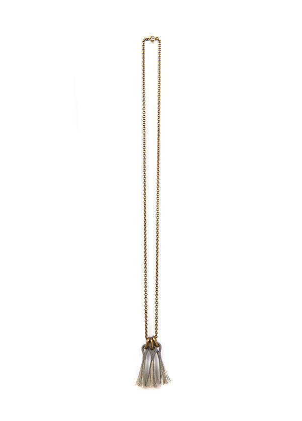 Boet Triple Horsehair Tassel Necklace Boet Triple Horsehair Tassel Necklace