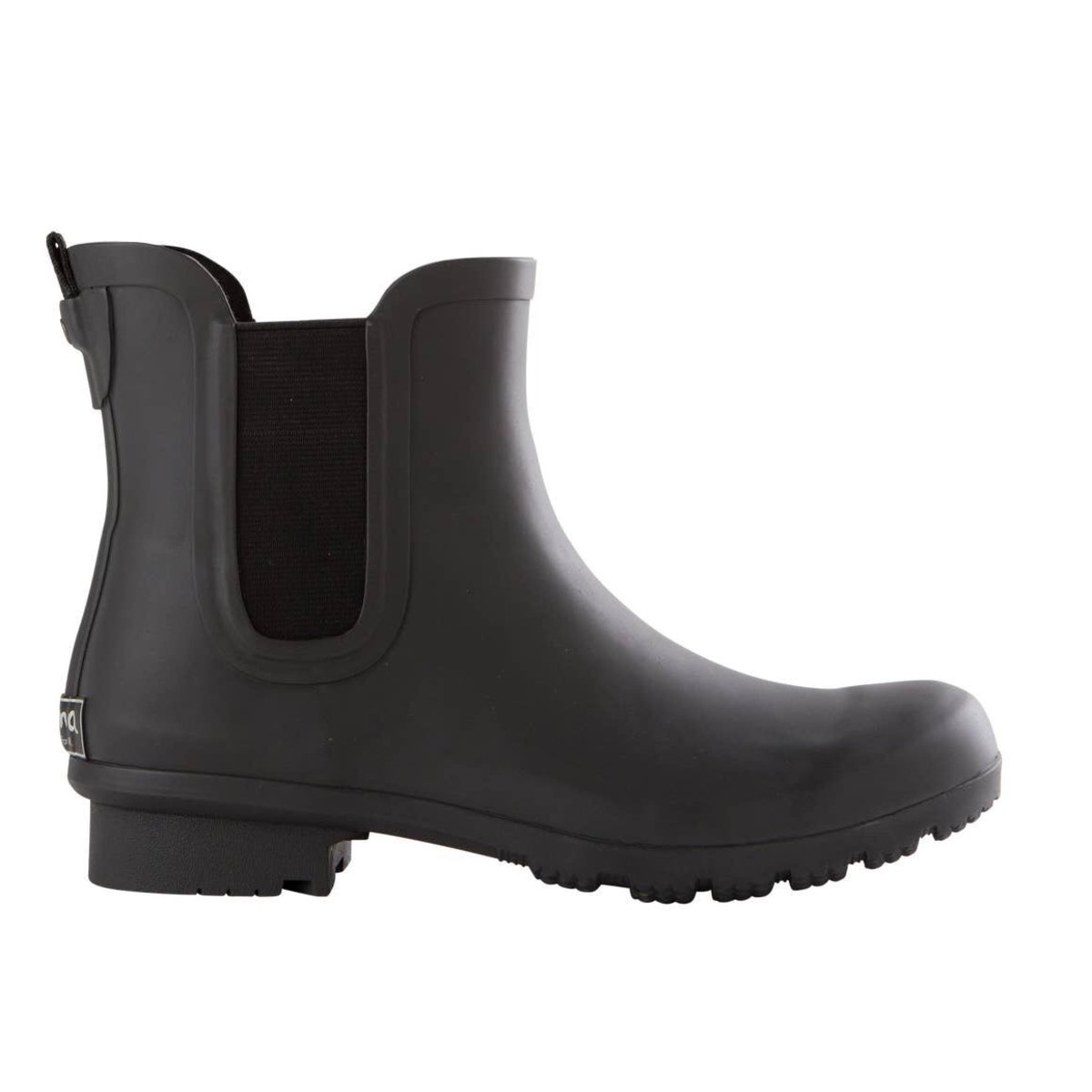 matte black rain boots