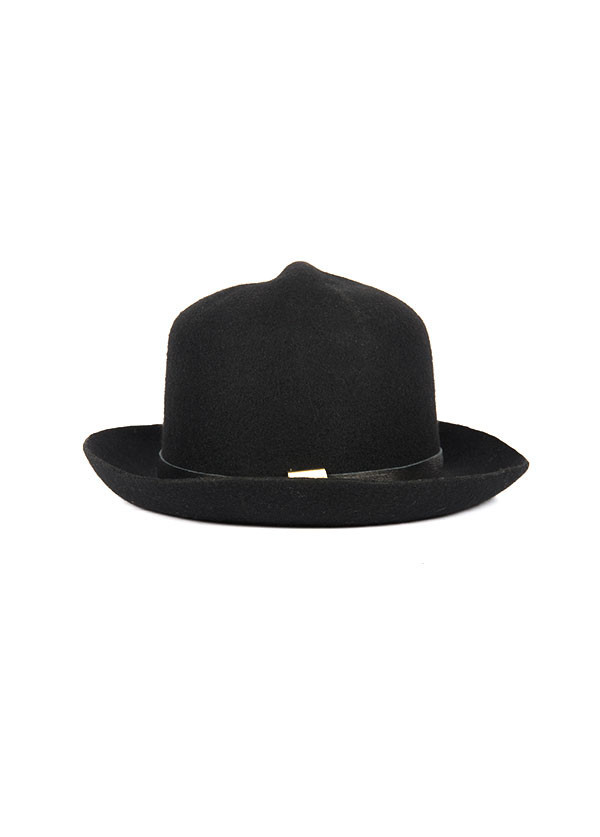 Men's Brookes Boswell Millinery - Optimo in Black Wool Felt Men's Brookes Boswell Millinery - Optimo in Black Wool Felt