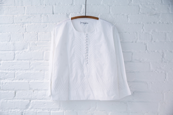 apiece apart bib front blouse apiece apart bib front blouse