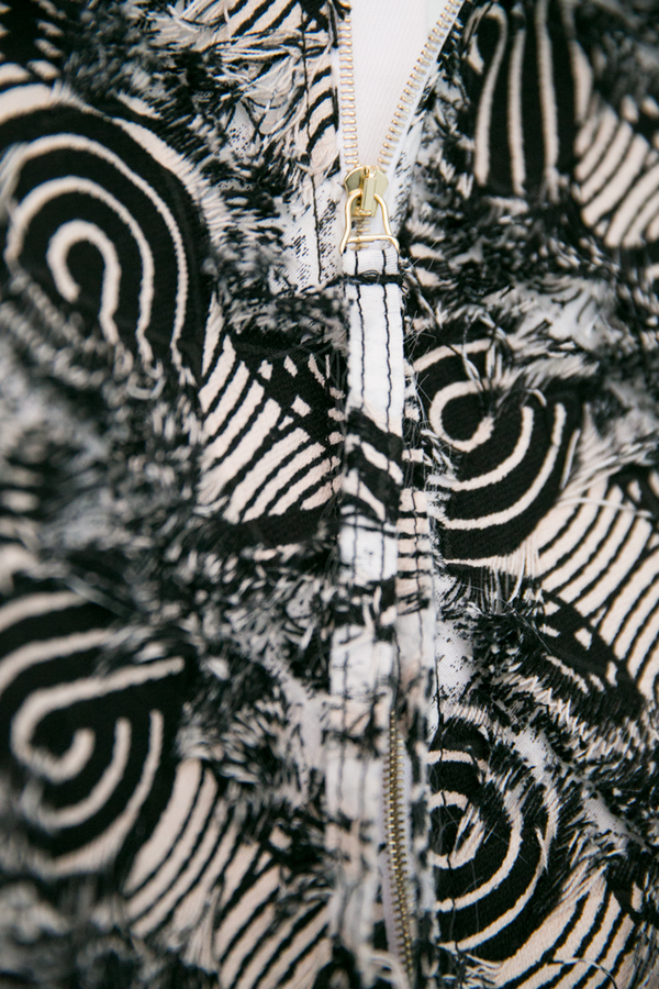 Odeeh Frayed Shift Dress Odeeh Frayed Shift Dress