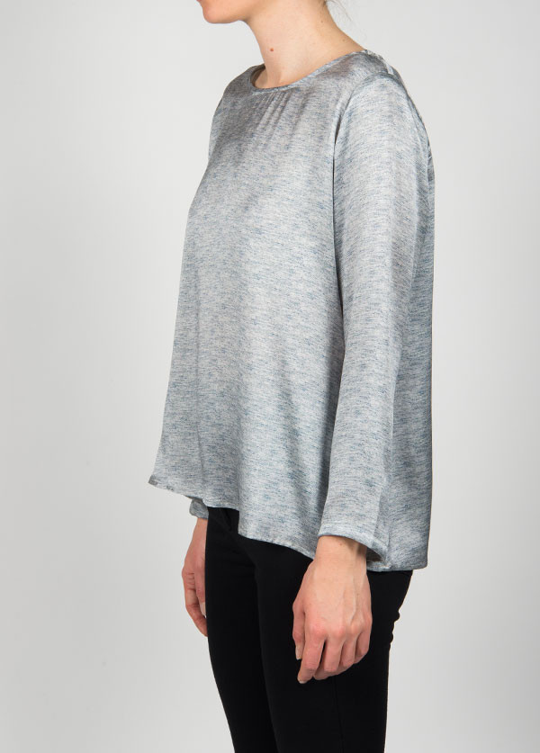 Dolan - Long Sleeve Crewneck Pullover in Heather Print Dolan - Long Sleeve Crewneck Pullover in Heather Print