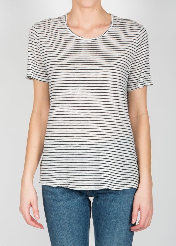 Dolan - Short Sleeve Crew Neck Tee in Lost Coast Stripe Dolan - Short Sleeve Crew Neck Tee in Lost Coast Stripe