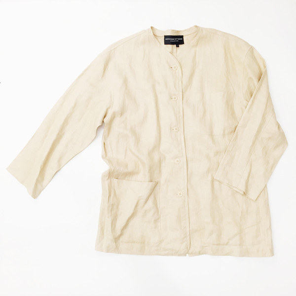 Johan Vintage Light Peach Linen Jacket Johan Vintage Light Peach Linen Jacket