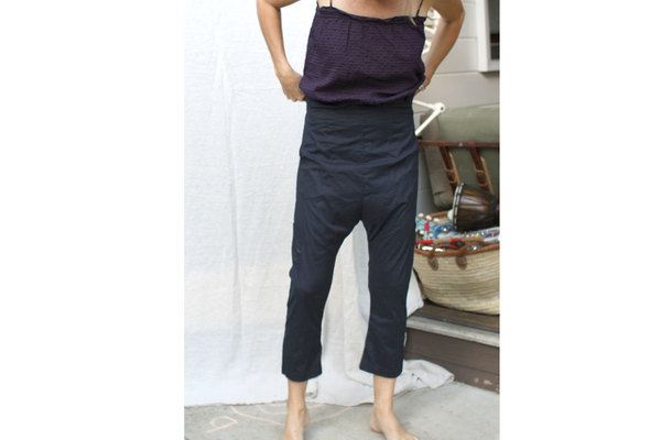 Pietsie Fez Pant in Navy Stretch Cotton Pietsie Fez Pant in Navy Stretch Cotton