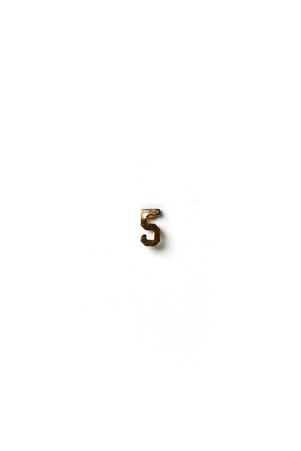 Yayoi Forest Gold Numbered Earrings Yayoi Forest Gold Numbered Earrings