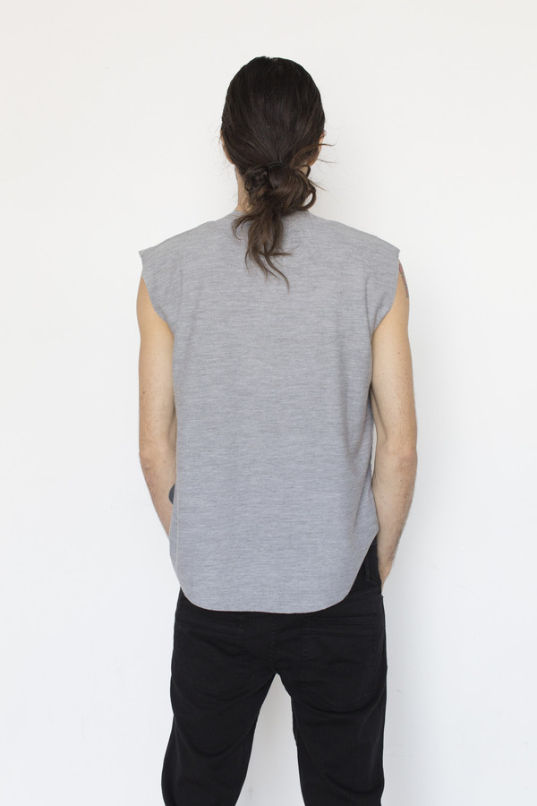 Assembly New York Cotton Muscle Tee - Grey Assembly New York Cotton Muscle Tee - Grey