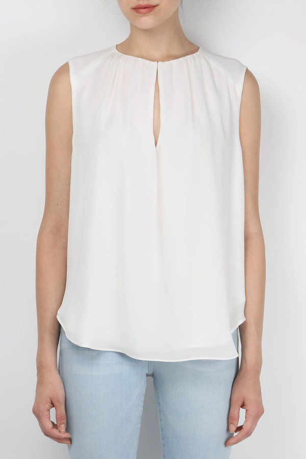 L'agence Abella S/L Keyhole Blouse L'agence Abella S/L Keyhole Blouse